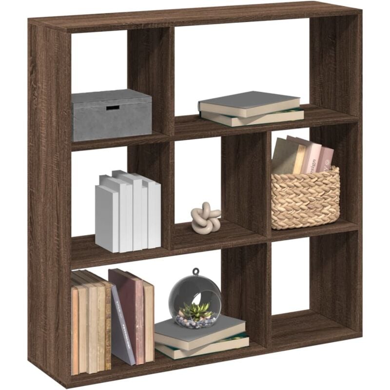 Libreria Divisorio Rovere Marrone 102x29x103,5 cm in Truciolato - Vidaxl