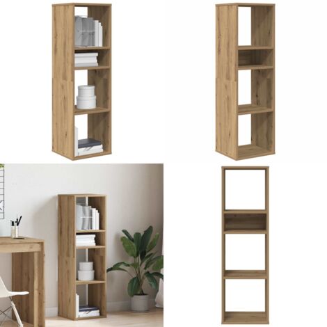 Libreria Rovere Artigianale 34x31x112 cm in Legno Multistrato - Libreria in truciolato - Libreria per libri