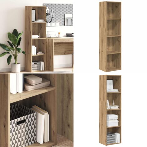 Libreria Rovere Artigianale 40x30x152 cm in Legno Multistrato - Libreria artigianale - Libreria in truciolato