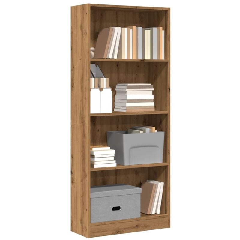 Libreria Rovere Artigianale 60x24x143 cm in Legno Multistrato