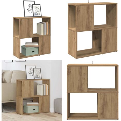 Libreria Rovere Artigianale 60x24x63 cm Legno Multistrato - Libreria multistrato - Libreria in truciolato