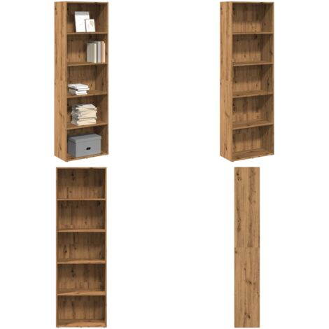 Libreria Rovere Artigianale 60x30x189 cm in Legno Multistrato - Libreria artigianale - Libreria in truciolato