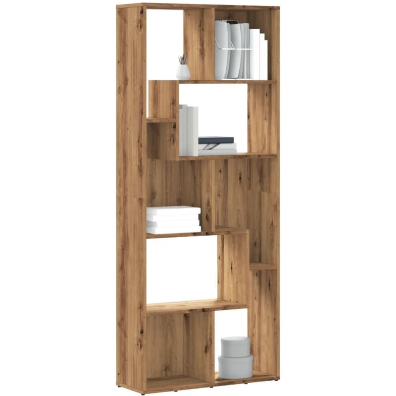 Libreria Rovere Artigianale 67x24x161 cm in Truciolato