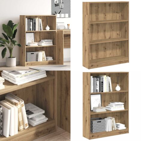 Libreria Rovere Artigianale 80x24x109 cm in Legno Multistrato - Libreria artigianale - Libreria in truciolato