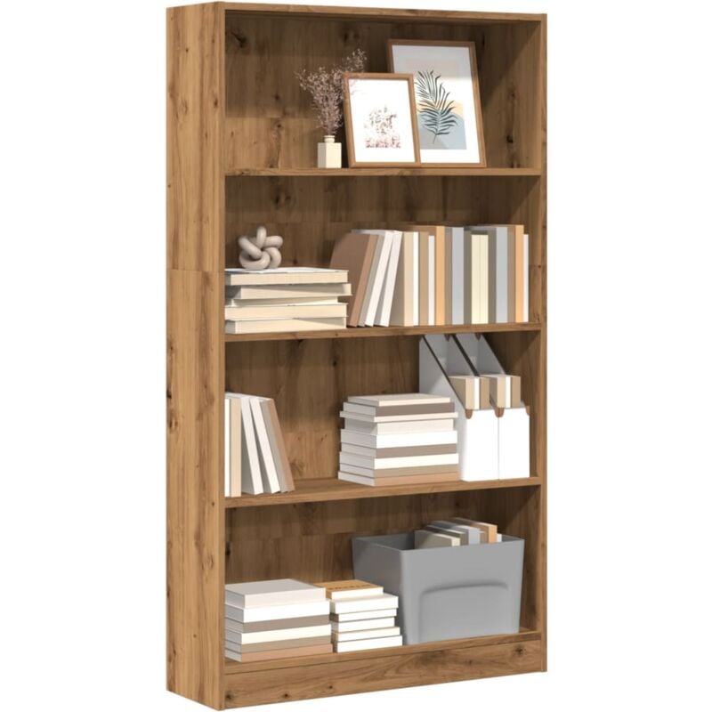 Libreria Rovere Artigianale 80x24x143 cm in Legno Multistrato