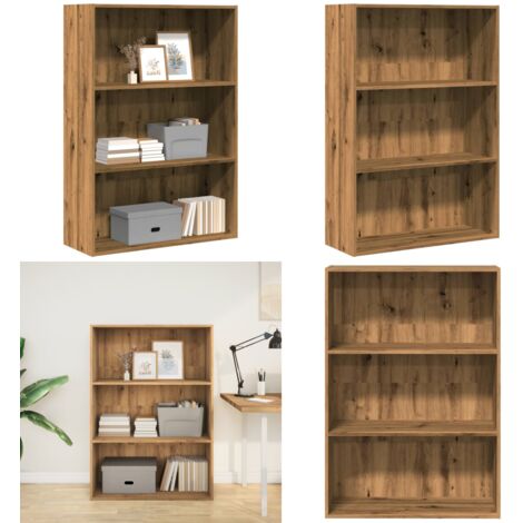 Libreria Rovere Artigianale 80x30x114 cm in Legno Multistrato - Libreria artigianale - Libreria in truciolato