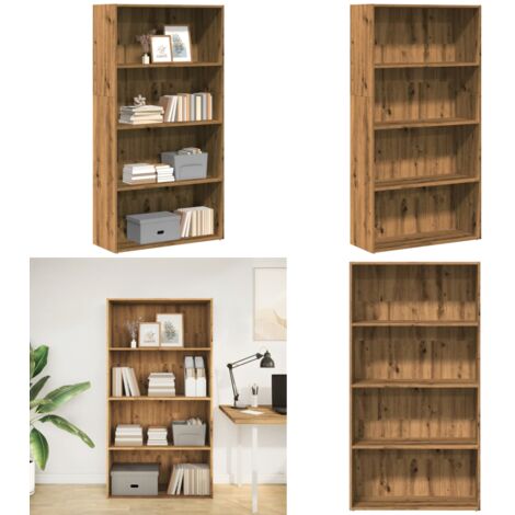 Libreria Rovere Artigianale 80x30x152 cm in Legno Multistrato - Libreria artigianale - Libreria in truciolato