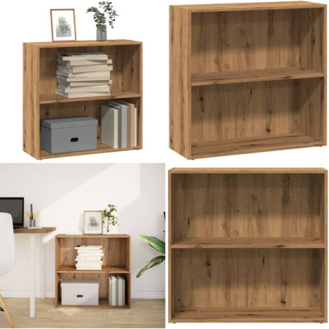 Libreria Rovere Artigianale 80x30x77 cm in Legno Multistrato - Libreria multistrato - Libreria in truciolato