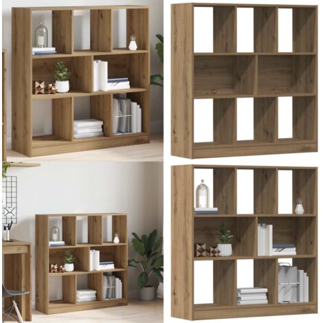 Libreria Rovere Artigianale 97,5x29,5x100 cm Legno Multistrato - Libreria multistrato - Libreria in truciolato