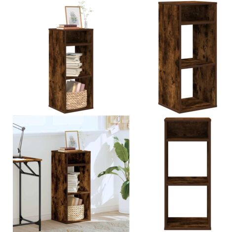 Libreria Rovere Fumo 34x31x80 cm in Legno Multistrato - Libreria multistrato - Libreria per libri
