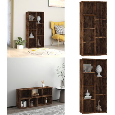 Libreria Rovere Fumo 50x25x106 cm - Libreria moderna - Libreria decorativa