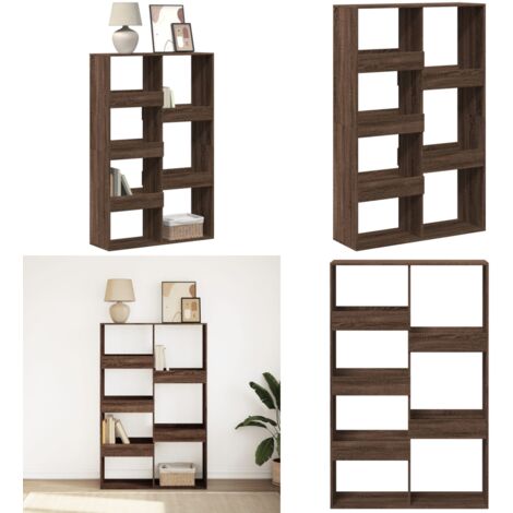 Libreria Rovere Marrone 100x33x155,5 cm in Legno Multistrato - Scaffale in truciolato - Libreria marrone