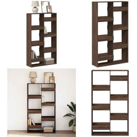 Libreria Rovere Marrone 100x33x175 cm in Legno Multistrato - Libreria marrone - Libreria multistrato