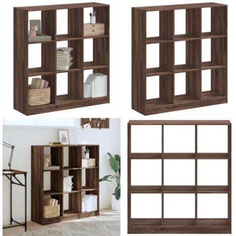 Libreria Rovere Marrone 102x32x108 cm in Legno Multistrato - Libreria marrone - Libreria multistrato