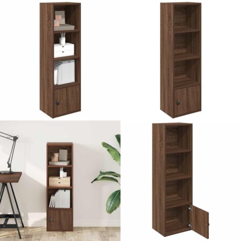 Libreria Rovere Marrone 31x24x102 cm in Legno Multistrato - Armadio per libri - Libreria marrone