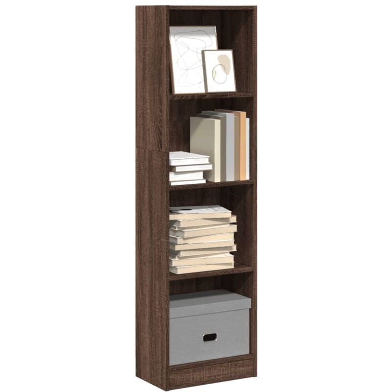 Libreria Rovere Marrone 40x24x143 cm in Legno Multistrato