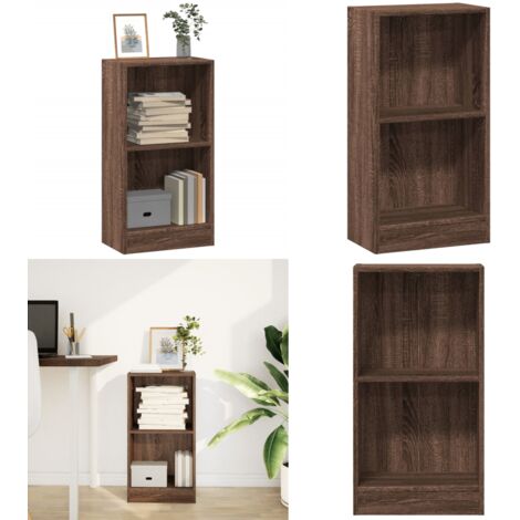 Libreria Rovere Marrone 40x24x76 cm in Legno Multistrato - Libreria marrone - Libreria multistrato