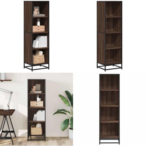 Libreria Rovere Marrone 40x35x139 cm in Legno Multistrato - Libreria moderna - Libreria in truciolato