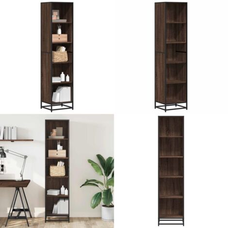 Libreria Rovere Marrone 40x35x170,5 cm in Legno Multistrato - Libreria marrone - Libreria moderna