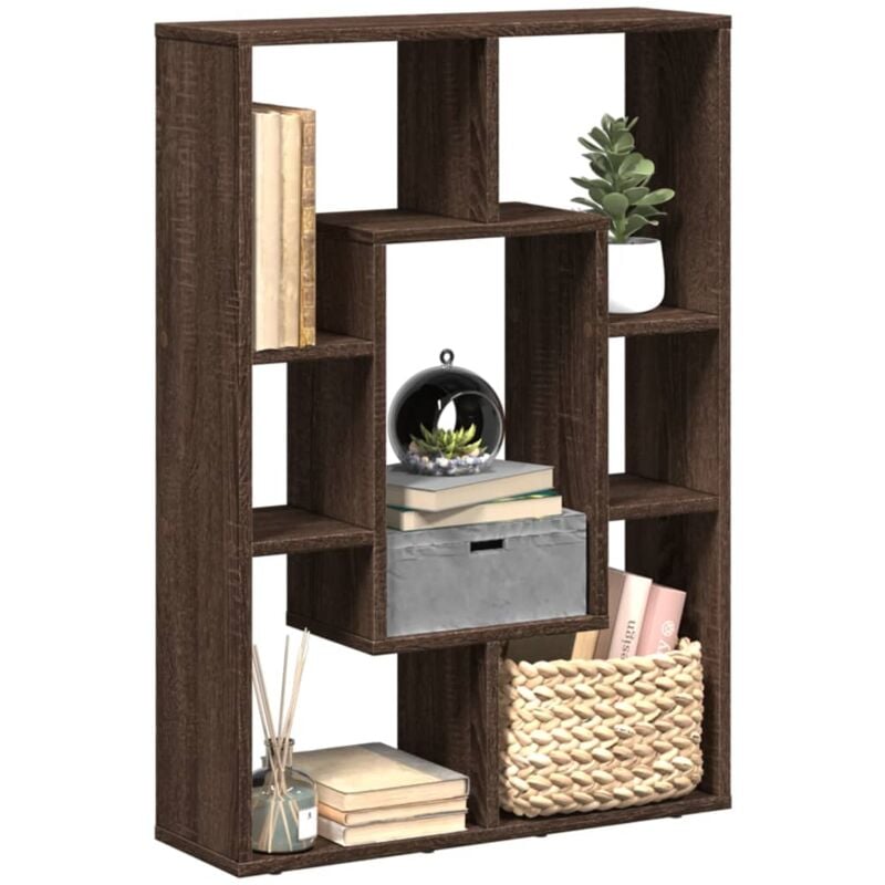 Libreria Rovere Marrone 63x20x90 cm in Truciolato