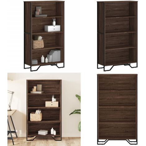 Libreria Rovere Marrone 80x31x137,5 cm in Legno Multistrato - Libreria moderna - Libreria marrone
