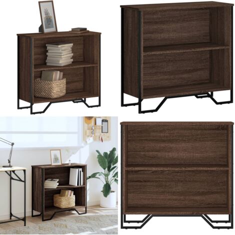 Libreria Rovere Marrone 80x31x74,5 cm in Legno Multistrato - Libreria marrone - Libreria moderna
