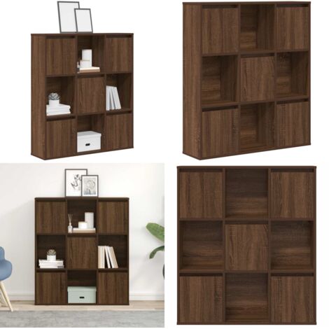 Libreria Rovere Marrone 89x24x101,5 cm in Legno Multistrato - Armadio per libri - Libreria marrone