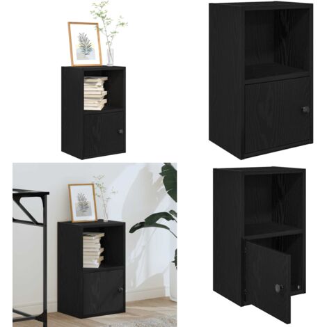 Libreria Rovere Nero 31x24x52 cm in Legno Multistrato - Libreria multistrato - Libreria per libri