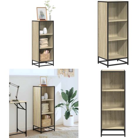Libreria Rovere Sonoma 40x35x107,5 cm in Legno Multistrato - Libreria moderna - Libreria in truciolato