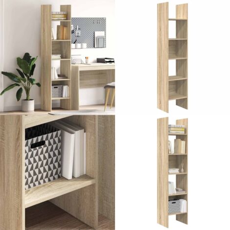 Libreria Rovere Sonoma 40x35x180 cm in Legno Multistrato - Libreria rovere sonoma - Libreria moderna