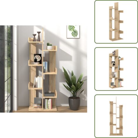 Libreria Rovere Sonoma 48x25,5x140 cm in Truciolato