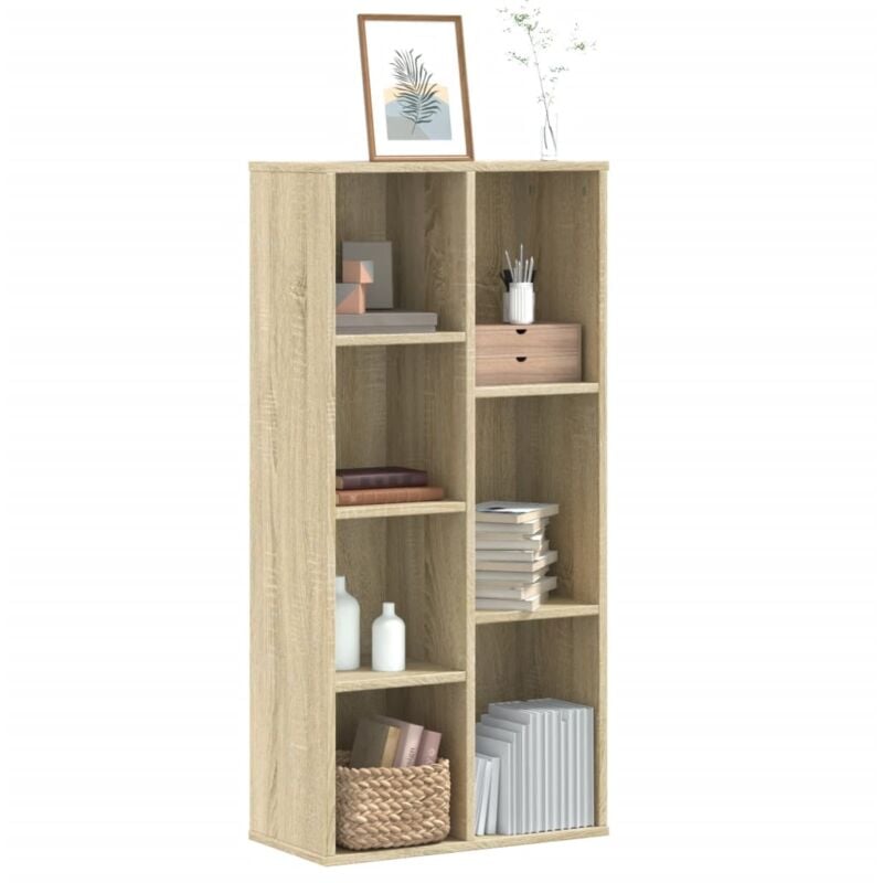 Libreria Rovere Sonoma 50x25x105 cm in Legno Multistrato