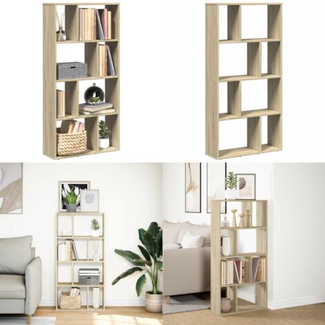 Libreria Rovere Sonoma 60x20x120,5 cm in Truciolato - Libreria moderna - Libreria con scomparti