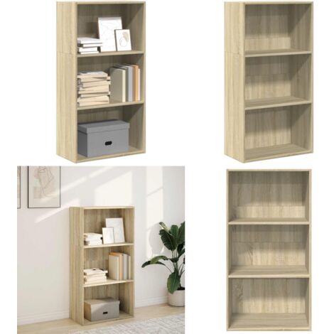 Libreria Rovere Sonoma 60x30x114 cm in Legno Multistrato - Libreria multistrato - Libreria in truciolato