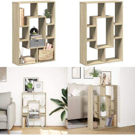Libreria Rovere Sonoma 63x20x90 cm in Truciolato - Libreria moderna - Libreria con scomparti
