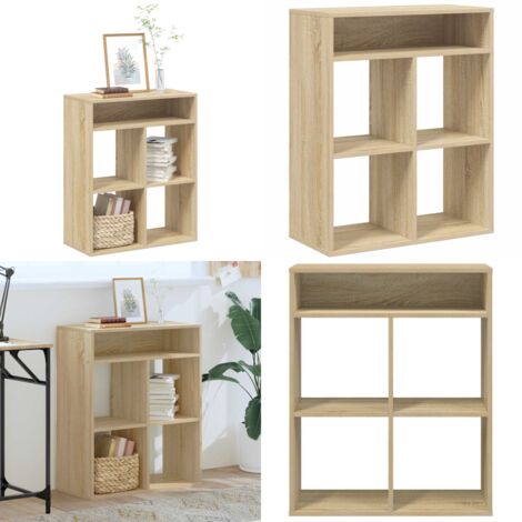 Libreria Rovere Sonoma 66x31x80 cm in Legno Multistrato - Libreria multistrato - Libreria con piano
