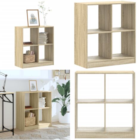 Libreria Rovere Sonoma 68,5x32x75 cm in Legno Multistrato - Libreria con scomparti - Libreria per collezioni