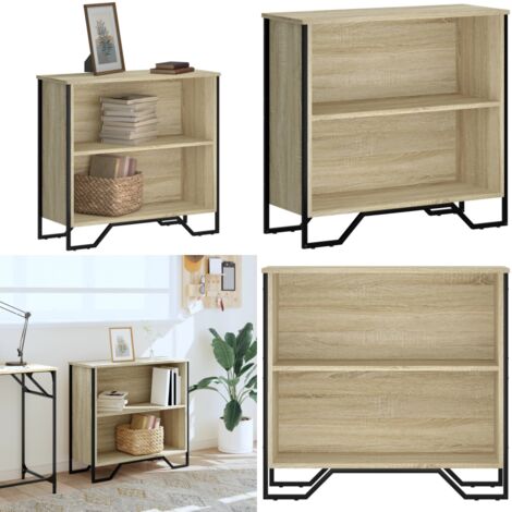 Libreria Rovere Sonoma 80x31x74,5 cm in Legno Multistrato - Libreria moderna - Libreria in legno multistrato