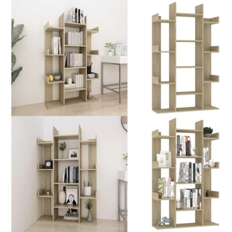 Libreria Rovere Sonoma 86x25,5x140 cm in Truciolato - Libreria rovere sonoma - Libreria per effetti personali