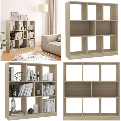 Libreria Rovere Sonoma 97,5x29,5x100 cm in Legno Multistrato - Libreria rovere sonoma - Libreria multistrato