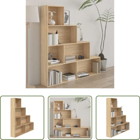 Libreria rovere sonoma -  Libreria/Divisorio Rovere Sonoma 155x24x160cm Legno Multistrato