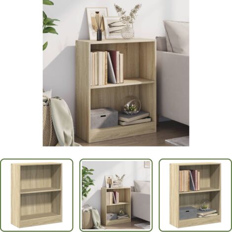Libreria rovere sonoma -  Libreria Rovere Sonoma 60x24x76 cm in Legno Multistrato