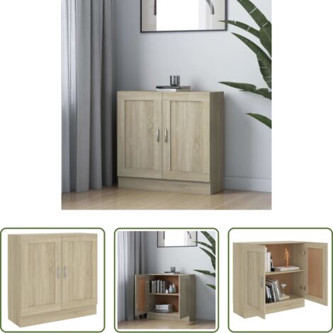 Libreria rovere sonoma -  Libreria Rovere Sonoma 82,5x30,5x80 cm in Legno Multistrato
