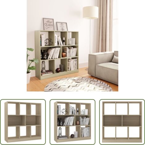 Libreria rovere sonoma -  Libreria Rovere Sonoma 97,5x29,5x100 cm in Legno Multistrato