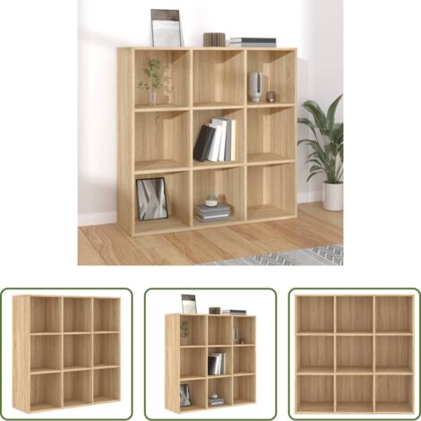 Libreria rovere sonoma -  Libreria Rovere Sonoma 98x29x97,5 cm in Legno Multistrato
