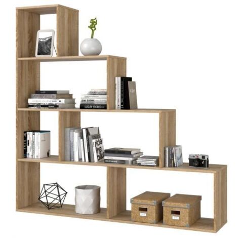 Libreria scaffale componibile rovere, librerie divisoria