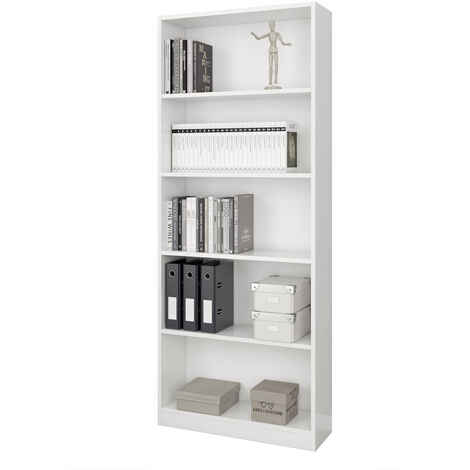 HOMCOM Mobile Libreria con 4 Cassetti e 3 Ripiani per Casa e Ufficio, in  MDF e Truciolato, 76x30x173cm