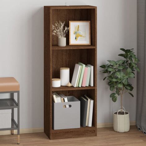 Libreria angolare antracite 5 ripiani 34x34x161 Nati