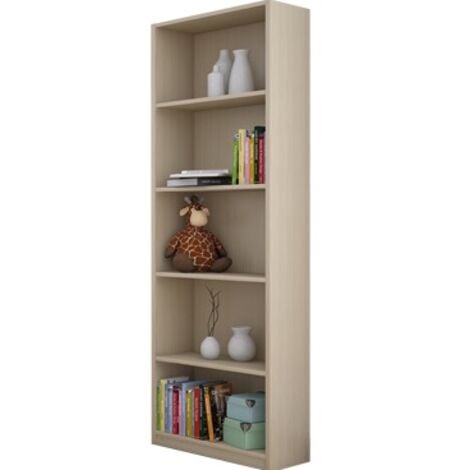 LIBRERIA SCAFFALE UFFICIO SALVASPAZIO CON 6 RIPIANI BIANCA CM 57X25X186 (50280)