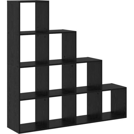 Librería Separadora de Ambientes Roble negro vidaXL